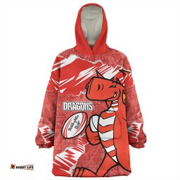 St. George Illawarra Dragons Theme Song Wearable Blanket Hoodie Aussie Oodie