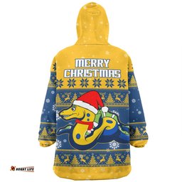 Parramatta Eels Christmas Custom Special Ugly Christmas Wearable Blanket Hoodie Aussie Oodie
