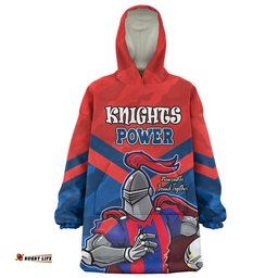 Newcastle Knights Custom I Hate Being This Awesome But Knights Wearable Blanket Hoodie Aussie Oodie