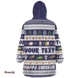 Victoria Christmas Custom Happy Chrissie Ugly Style Wearable Blanket Hoodie Aussie Oodie