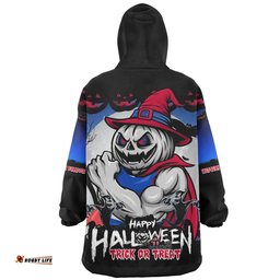 Western Bulldogs Dark Pumpkin Halloween Spirit Wearable Blanket Hoodie Aussie Oodie