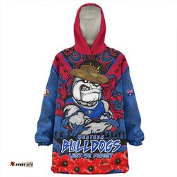 Western Bulldogs Ripped Legacy Of The Game The ANZAC Spirit Lives On Wearable Blanket Hoodie Aussie Oodie