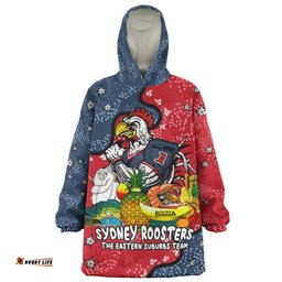 Sydney Roosters Custom Australian Big Things Wearable Blanket Hoodie Aussie Oodie