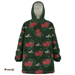 South Sydney Rabbitohs Bunnies With Maori Patterns Wearable Blanket Hoodie Aussie Oodie
