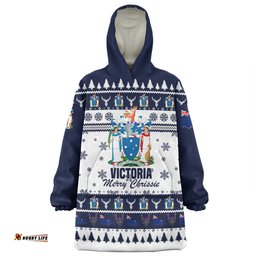 Victoria Christmas Merry Chrissie Wearable Blanket Hoodie Aussie Oodie