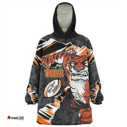 Wests Tigers Theme Song Wearable Blanket Hoodie Aussie Oodie