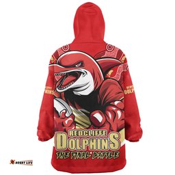 Redcliffe Dolphins Final Clash Battle Edition Wearable Blanket Hoodie Aussie Oodie