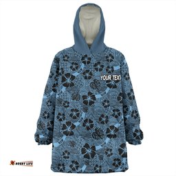 Cockroach Sport Scream With Tropical Patterns Wearable Blanket Hoodie Aussie Oodie
