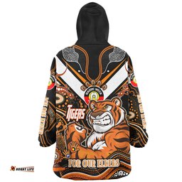 Wests Tigers Naidoc Week Custom For Our Elders Home Jersey Wearable Blanket Hoodie Aussie Oodie