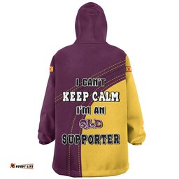 Queensland Maroons Custom Team Of Us Die Hard Fan Supporters Wearable Blanket Hoodie Aussie Oodie