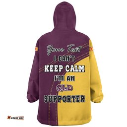 Queensland Maroons Custom Team Of Us Die Hard Fan Supporters Wearable Blanket Hoodie Aussie Oodie