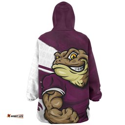 Queensland Maroons Defend The Pride Wearable Blanket Hoodie Aussie Oodie