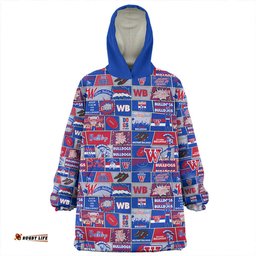 Western Bulldogs Legacy Of The Pride Comic Style Wearable Blanket Hoodie Aussie Oodie