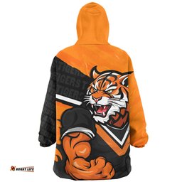 Wests Tigers Defend The Pride Wearable Blanket Hoodie Aussie Oodie