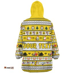 Western Australia Christmas Custom Happy Chrissie Ugly Style Wearable Blanket Hoodie Aussie Oodie