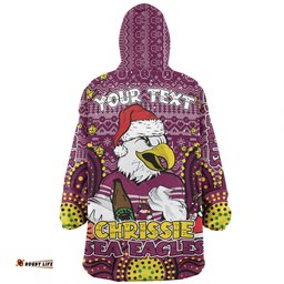 Manly Warringah Sea Eagles Christmas Custom Christmas Knit Patterns Vintage Jersey Ugly Wearable Blanket Hoodie Aussie Oodie