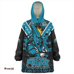 Port Adelaide Ripped Legacy Of The Game Wearable Blanket Hoodie Aussie Oodie