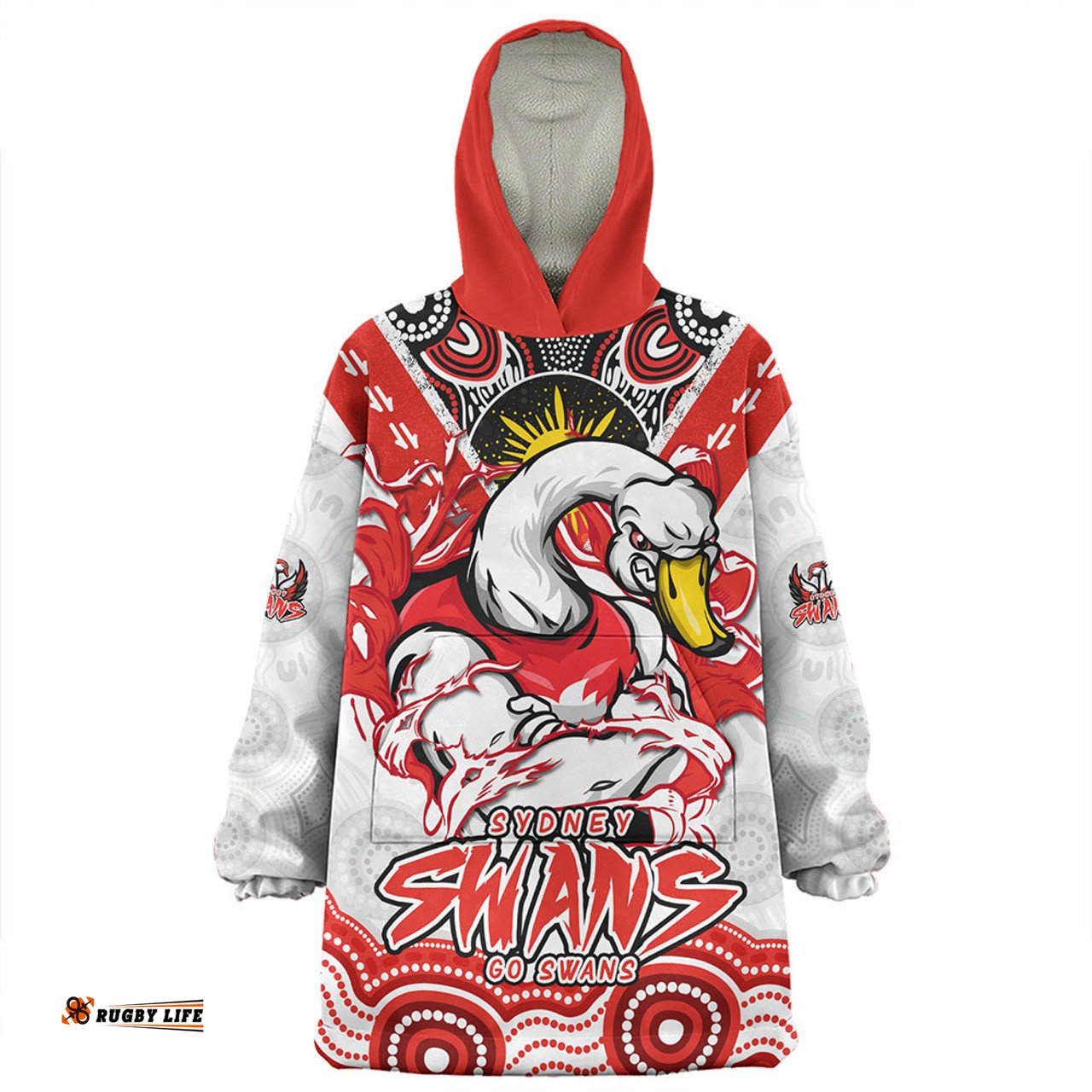 Sydney Swans Ripped Legacy of the Game Wearable Blanket Hoodie Aussie Oodie
