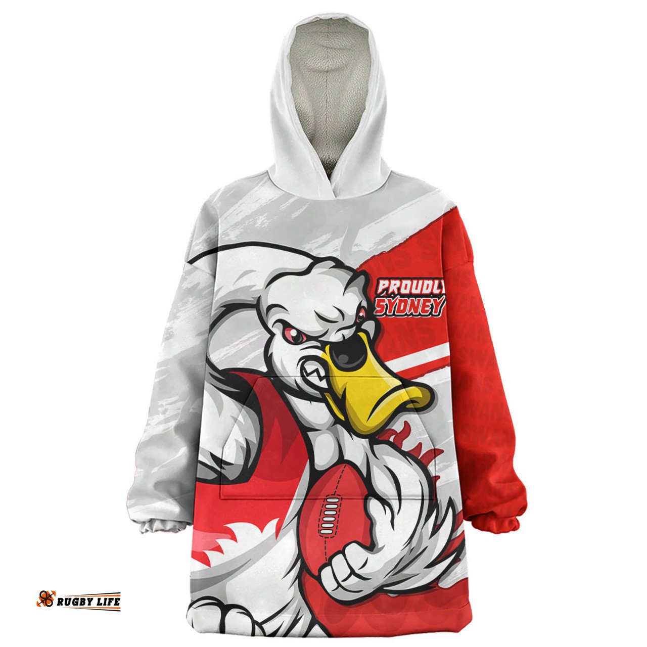 Sydney Swans Defend The Pride Wearable Blanket Hoodie Aussie Oodie