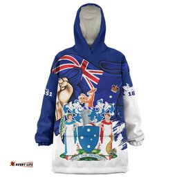 Victoria Power Pride And Heritage Crest Wearable Blanket Hoodie Aussie Oodie