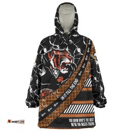 Wests Tigers Theme Song For Rugby With Sporty Style Wearable Blanket Hoodie Aussie Oodie
