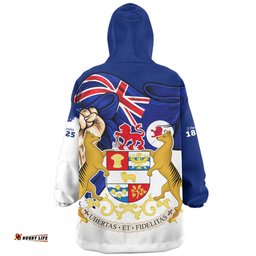Tasmania Power Pride And Heritage Crest Wearable Blanket Hoodie Aussie Oodie