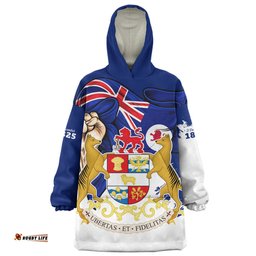 Tasmania Power Pride And Heritage Crest Wearable Blanket Hoodie Aussie Oodie