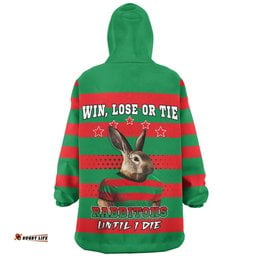 South Sydney Rabbitohs Custom Team Of Us Die Hard Fan Supporters Aboriginal Inspired Wearable Blanket Hoodie Aussie Oodie