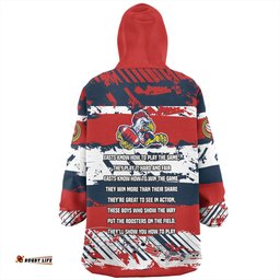 Sydney Roosters Theme Song Inspired Wearable Blanket Hoodie Aussie Oodie