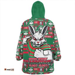 South Sydney Rabbitohs Champions Pride Comic Style Wearable Blanket Hoodie Aussie Oodie