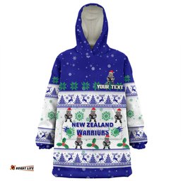 New Zealand Warriors Christmas Custom Snug Hoodie - Special Ugly Christmas Snug Hoodie