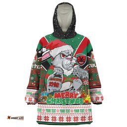 South Sydney Rabbitohs Custom Snug Hoodie - South Sydney Rabbitohs Santa Aussie Big Things Snug Hoodie