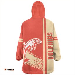 Redcliffe Dolphins Snug Hoodie - Redcliffe Dolphins Mascot Quater Style