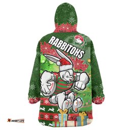 South Sydney Rabbitohs Snug Hoodie - Custom Christmas Tree Rabbit Ball Snug Oodie