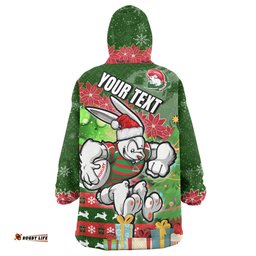 South Sydney Rabbitohs Snug Hoodie - Custom Christmas Tree Rabbit Ball Snug Oodie