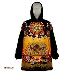 personalised australia scorpio tarantulas spider zodiac wearable blanket hoodie auz astrology aboriginal red