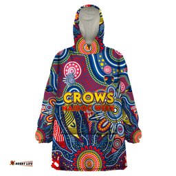 personalised lions naidoc week 2024 wearable blanket hoodie aussie aboriginal art dt02