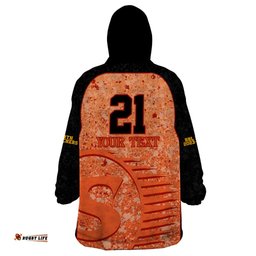 perth scorchers custom wearable blanket hoodie bbl cricket team 2024