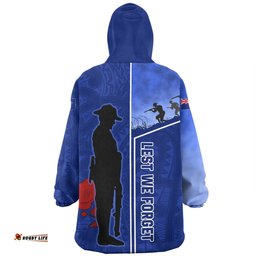 New Zealand Anzac Day Snug Hoodie - Anzac Day Lest We Forget Poppy Snug Hoodie