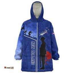 New Zealand Anzac Day Snug Hoodie - Anzac Day Lest We Forget Poppy Snug Hoodie
