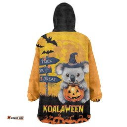 happy koalaween wearable blanket hoodie koala ghost trick or treat