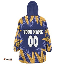 Parramatta Eels Custom Snug Hoodie - Tropical Patterns Parramatta Eels Snug Hoodie