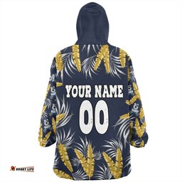 North Queensland Cowboys Custom Snug Hoodie - Tropical Patterns North Queensland Cowboys Snug Hoodie