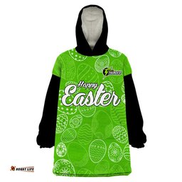 sydney thunder cricket happy easter day wearable blanket hoodie simple style
