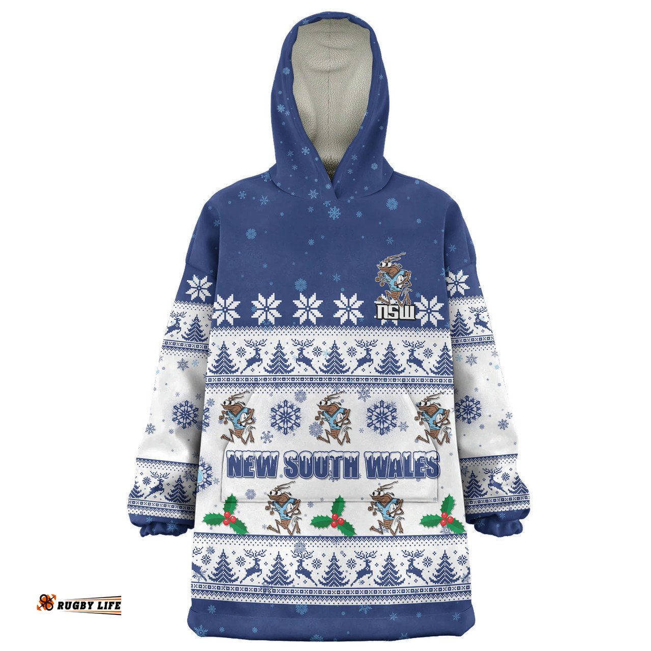 New South Wales Cockroaches Christmas Custom Snug Hoodie - Special Ugly Christmas Snug Hoodie