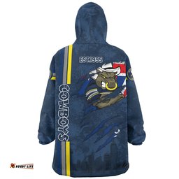 North Queensland Cowboys Snug Hoodie - Happy Australia Day Flag Scratch Style
