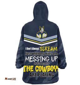 North Queensland Cowboys Mother's Day Snug Hoodie - Screaming Mom and Crazy Fan