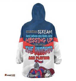 Newcastle Knights Mother's Day Snug Hoodie - Screaming Mom and Crazy Fan