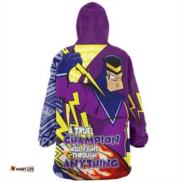 Melbourne Storm Grand Final Snug Hoodie - A True Champion Will Fight Through Anything With Polynesian Patterns