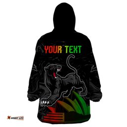 personalised nrl panthers australia day wearable blanket hoodie proud of our boys black